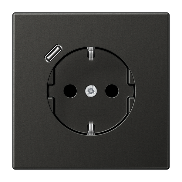 Schuko socket with LED pilot light AL1520-OANLNW image 2