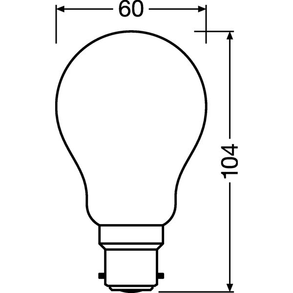 PARATHOM® Retrofit CLASSIC A DIM 60 7 W/2700K B22d image 3