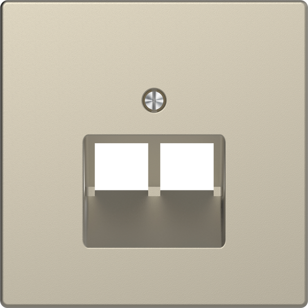 Central plate for RJ45 insert, 2-gang, sahara, System Design image 4