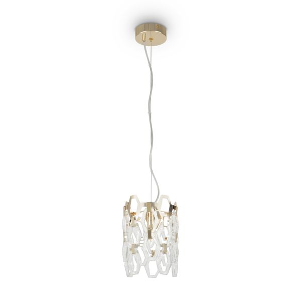 Neoclassic Tissage Pendant lamp Gold image 1