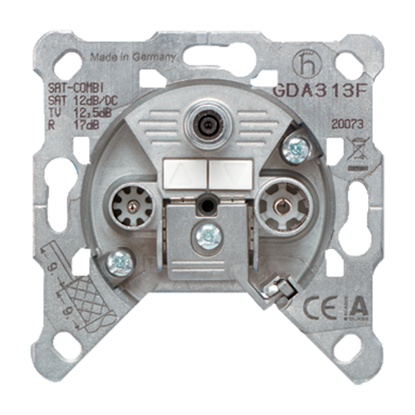 TV/FM socket outlet insert GDA313F image 1