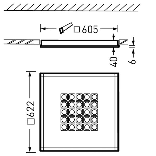 Recessed luminaires Creavo C Lens White ET 18W 2900lm Wide reduced glare UGR19 (W19) IK03 3 SDCM 7615940 image 2