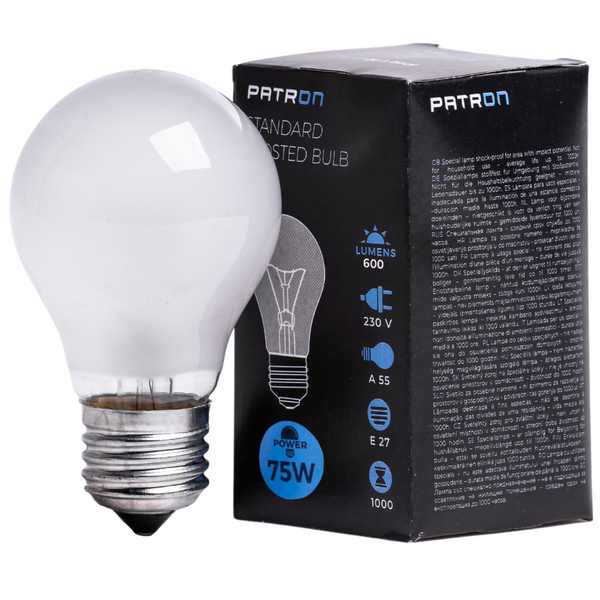 Incandescent Bulb E27 75W A55 230V FR Patron image 1