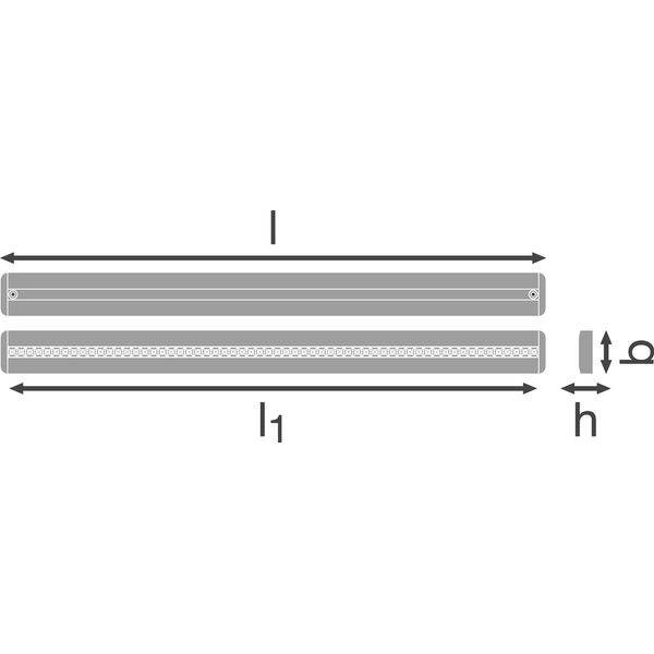 LINEAR IndiviLED® DIRECT/INDIRECT EMERGENCY GEN 1 1500 56 W 3000 K EM image 2