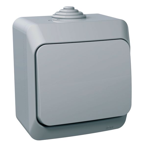 Cedar Plus - 1pole pushbutton - 16A, grey image 4