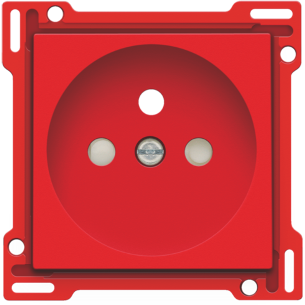 Finishing set for socket outlet with pin earthing and shutters, flush- image 1