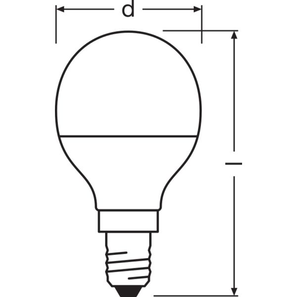 LED PCR LAMPS WITH CLASSIC P 4.9W/2700 K E14 FR image 7