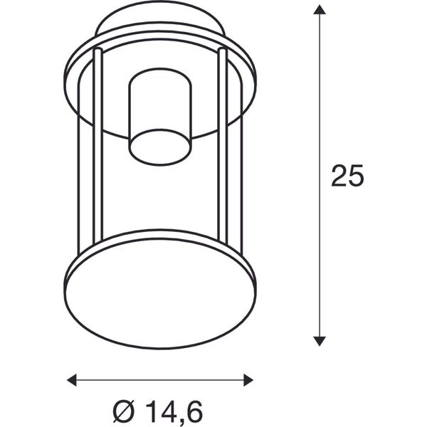 PHOTONIA E27,60W,Outdoor Pendant luminaire, anthracite,IP44 image 2