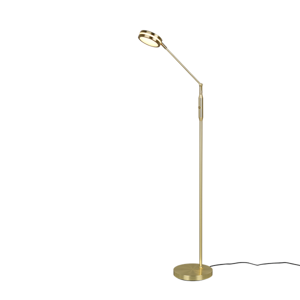 Franklin LED floor lamp matt brass image 1