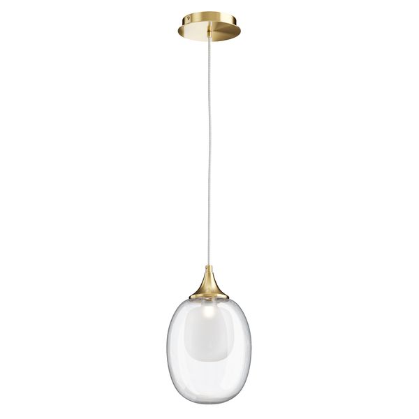 Modern Aura Pendant lamp Brass image 1