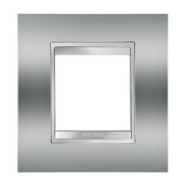 LUX INT. PLATE, 2-GANG CHROME GW16222MC image 1