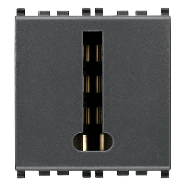 8P French phone jack grey image 1