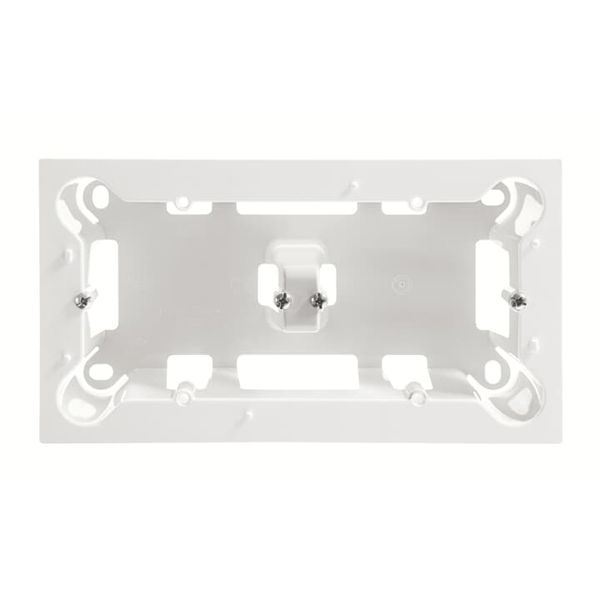 8592 BL Surface mounting box 2-gangs - White 2 gang White - Sky Niessen image 1