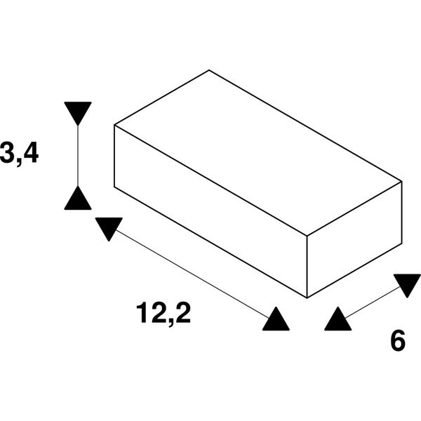 EUTRAC feed-in for 3-phase recessed track, white RAL 9016 image 2