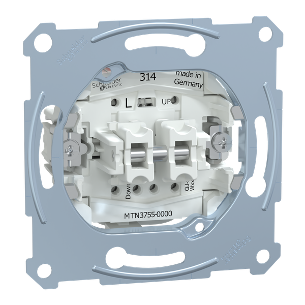 Roller shut. push-button insrt 1 pole, flush-mntd, 10 A, AC 250 V, screwl. term. image 4