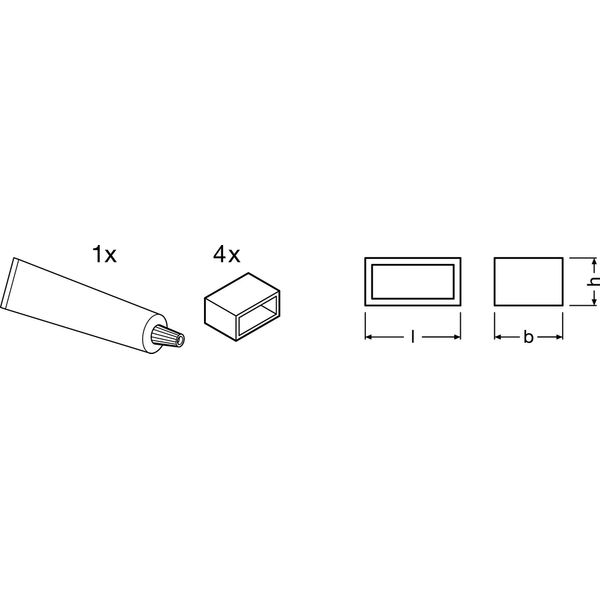 Connectors for RGB LED Strips -SE/P + SILICONE SEAL image 2