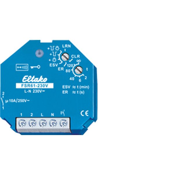 Wireless actuator impulse switch with integr. relay function 30100005 image 1