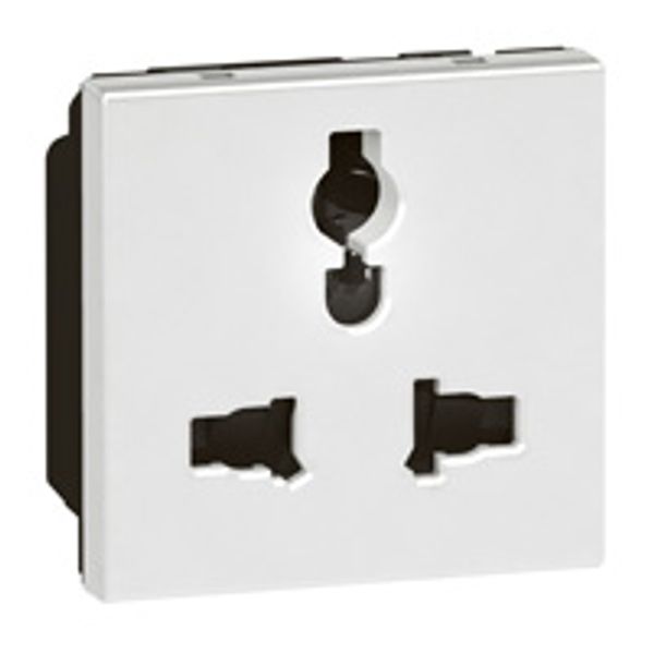 Socket Multistandard 2 Module White , Legrand - Arteor image 1