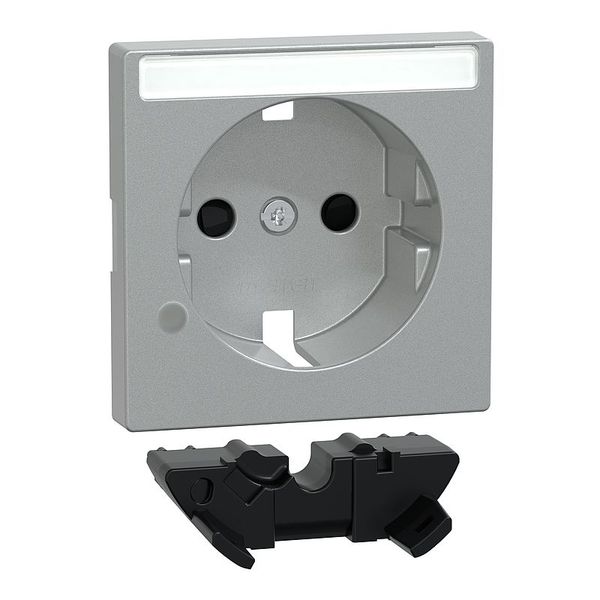 Surge protection expansion set for SCHUKO sockets, aluminum, System M image 1