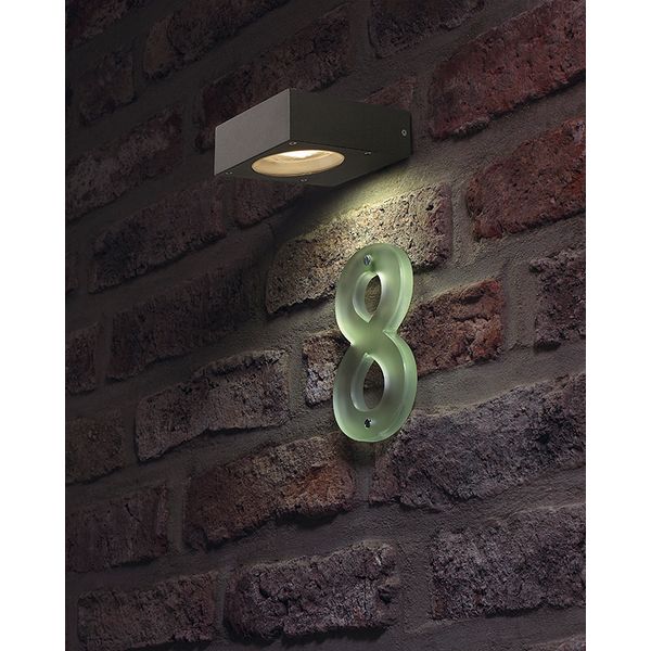 QUADRASYL wall lamp WL 15, GX53 max.11W, square, anthracite image 1