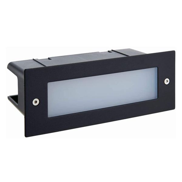 BRICK LIGHT 7W DIFFUSE°BEAM, SINGLE EMISSION, 3000K, BLACK image 1