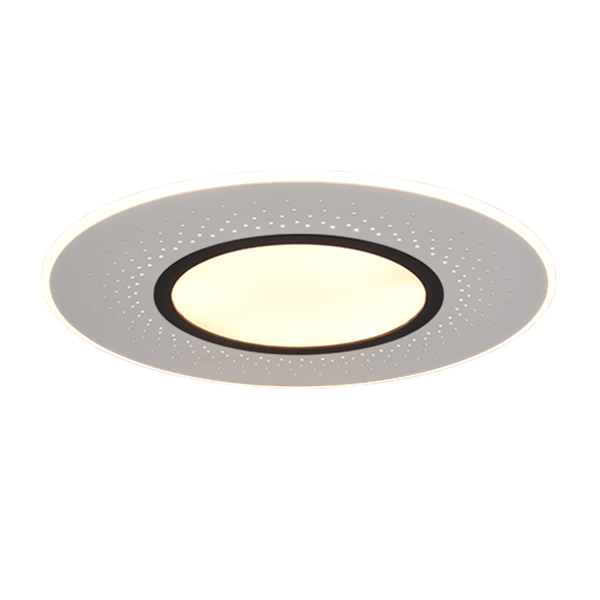 Verus LED ceiling lamp 70 cm brushed steel image 1