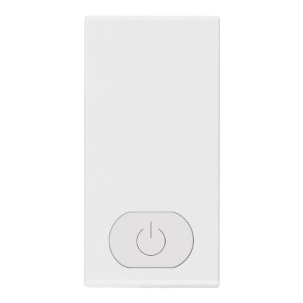 Button 1M switch ON symbol white image 1