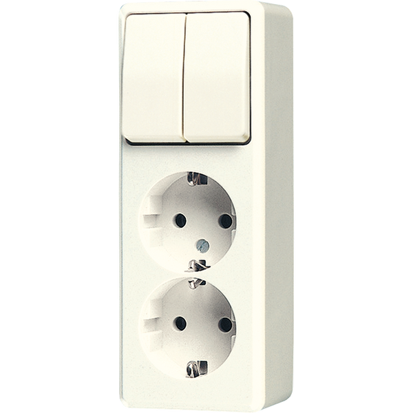 Combination 2-gang SCHUKO® socket 625A image 1