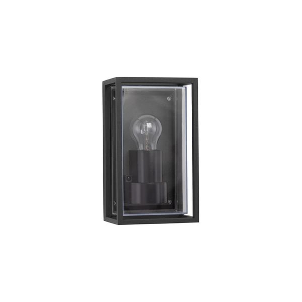 Anthracite Die-Casting Aluminium Clear & Frost Acrylic LED E27 1x12 Watt 220-240 Volt Bulb Excluded IP65 L: 13.8 W: 10 H: 23.8 cm image 1