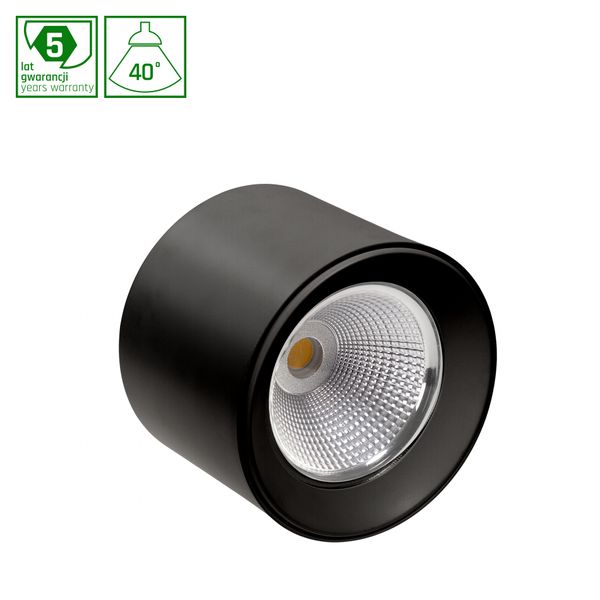 CEL ZOSMA 3 ROUND MEAT 27W 230V 40DEG BLACK SUSPENDED image 1