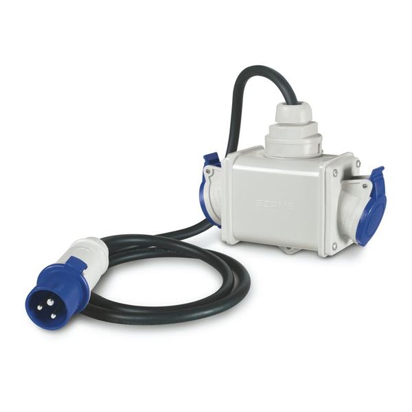 2-WAY ADAPTOR 3P+E 16A IP44 W/CABLE image 3