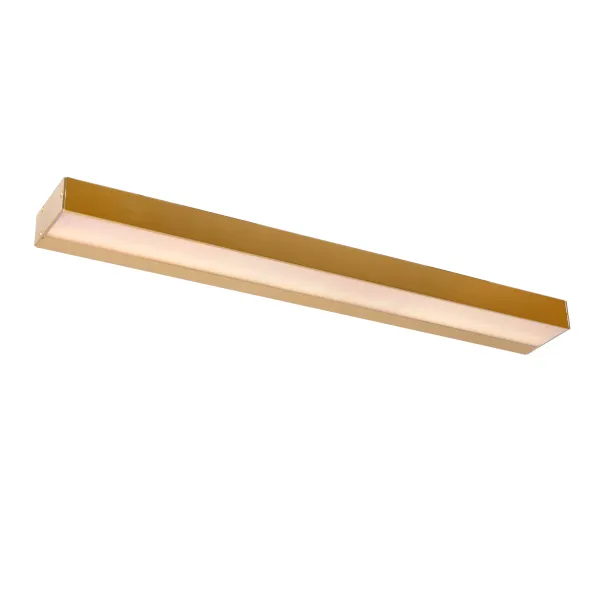 Lucide ALEXA - Wall light Bathroom - LED - 1x8W 3000K - IP44 - Matt Gold / Brass image 1