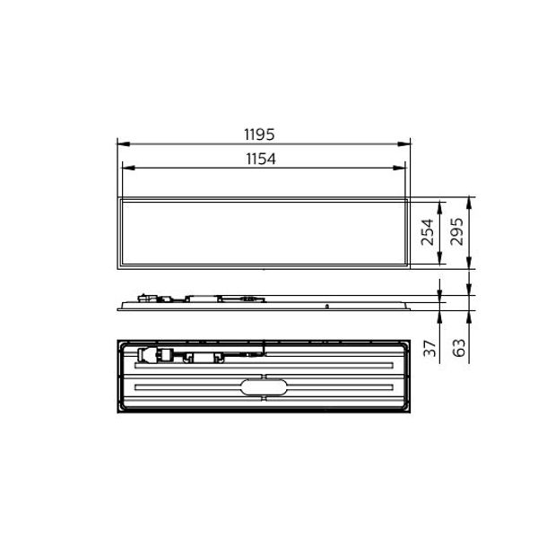 CoreLine Panel G6, 26 W, 30x120 mm, VPC, 3600 lm, 4000 K, DALI image 2