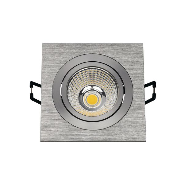 NEW TRIA LED DL SQUARE Set, 9,1W, 3000K, 525lm, 38ø, br. Alu image 5