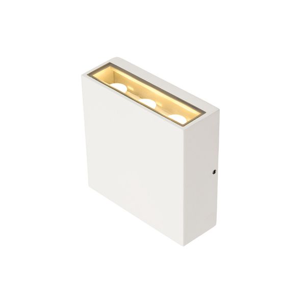 BIG QUAD UP/DOWN wall lamp, 6x1W, 3000K, IP54, square, white image 2