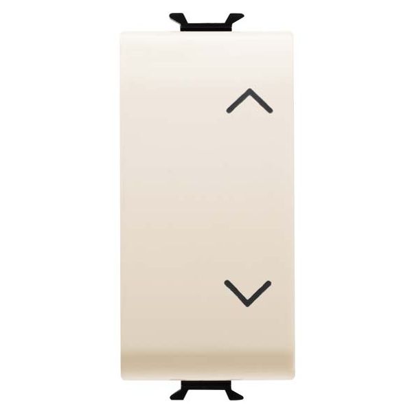 THREE-WAY SWITCH 1P 250V ac - 10AX - NEUTRAL - SYMBOL UP-DOWN - 1 MODULE - IVORY - CHORUSMART image 2