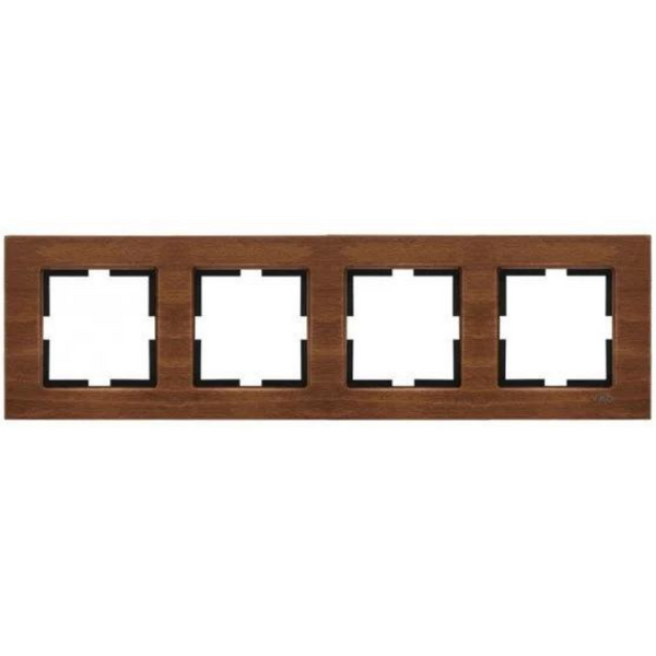 Novella Accessory Wooden - Walnut Tree Four Gang Frame image 1