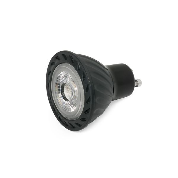 BULB GU10 LED 8W 2700K 60° BLACK image 1