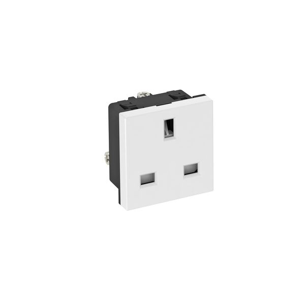 STD-BS0 RW1 Socket 0°, single British Standard 250V, 13A image 1