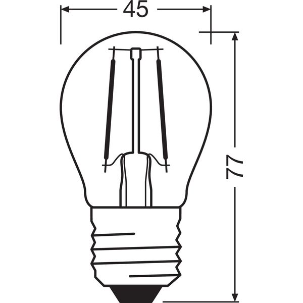 LED Retrofit CLASSIC P DIM 4.8W 827 Clear E27 image 7