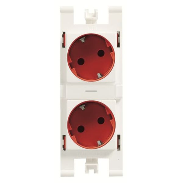 T1088 RJ T1088 RJ - Duplex Schuko socket outlet image 1