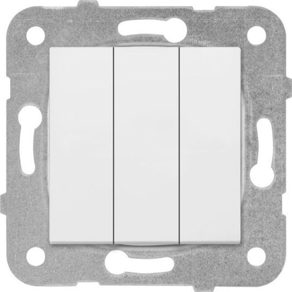 Karre-Meridian White Three Gang Switch image 1