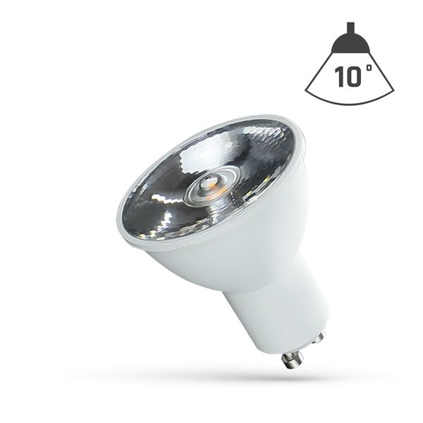 LED GU10 230V 6W SMD 10 DEGREES CW  WITH LENS SPECTRUM image 4