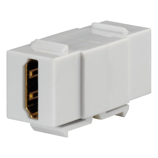 HDMI-Keystone-Modul, reinweiß (ähnlich RAL 9010), für Montageadapter KMK-MA Up und andere Einbauadapter image 1