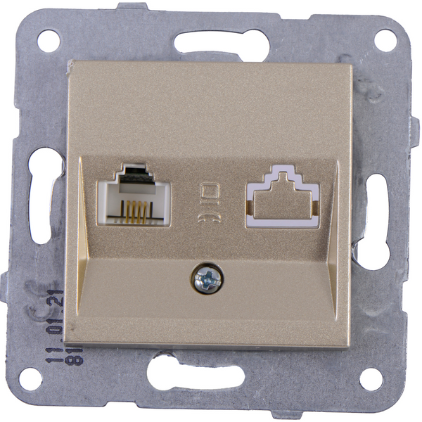 Novella-Trenda Bronze Numerical Phone Socket (CAT3) image 1