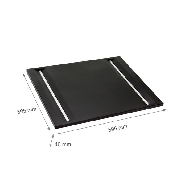 ALGINE LINE LED 230V 44W 120lm/W IP20 600x600mm NW CEILING PANEL BLACK image 18