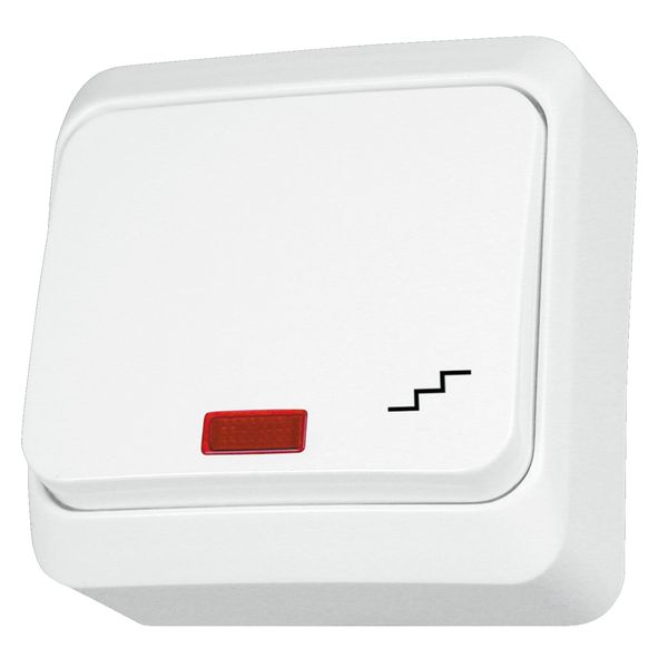 PRIMA - 1pole 2way switch - 10AX, locator light, white image 3