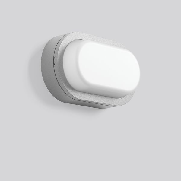 Alu-Lux oval, 12 W, 740 lm, 840, silver, Phase-cut Ceiling and wall lu image 1