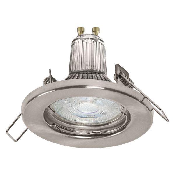 LED SPOT SET RECESS GU10 3x2.6W GU10 Brushed Nickel image 1