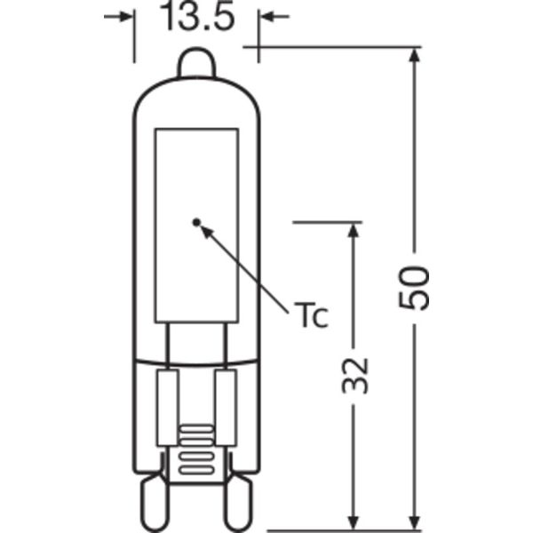 LED BASE PIN G9 GLASS 20 2 W/2700K G9 image 2